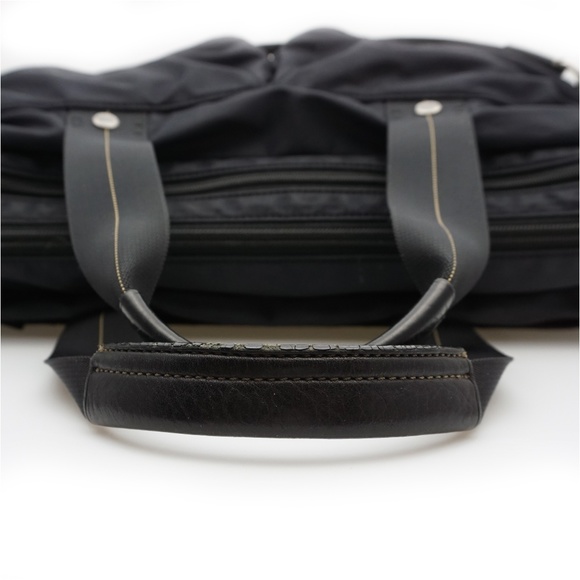 COACH LEATHERWARE CL Black Soft Nylon Duffle Bag M04 M-6464 - Picture 5 of 13